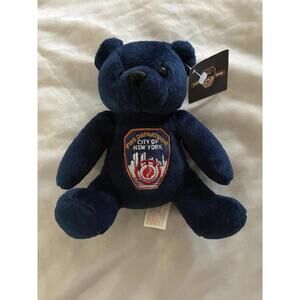 Vintage Limited Edition City Of New York Blue Fire Department Bear
